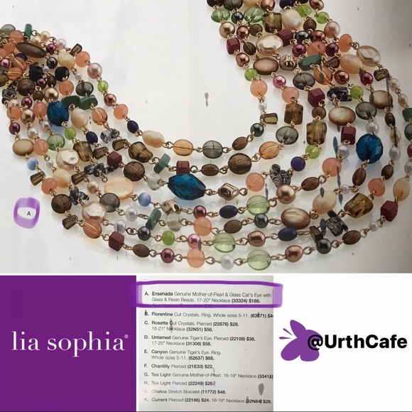 7 Strand Genuine Mother Pearl Cats Eye Necklace - Picture 16 of 17